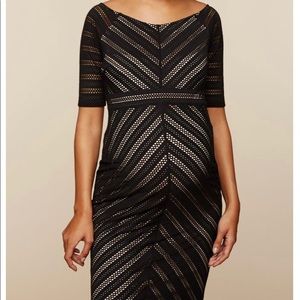 Black Lace maternity dress
